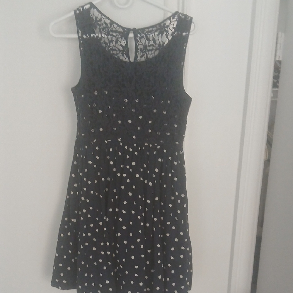 Moulinette Soeurs Navy Lace Dress - Picture 3 of 4